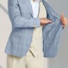 img-6605684347de8b5f4a56 Men's Plaid Blazer Jacket