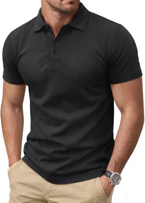 img-7526b4e5a149c53a6e3a Men's Classic Cotton Polo Shirt