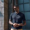 img-7e4fa253042c607da02e Men's Textured Knit Polo Shirt