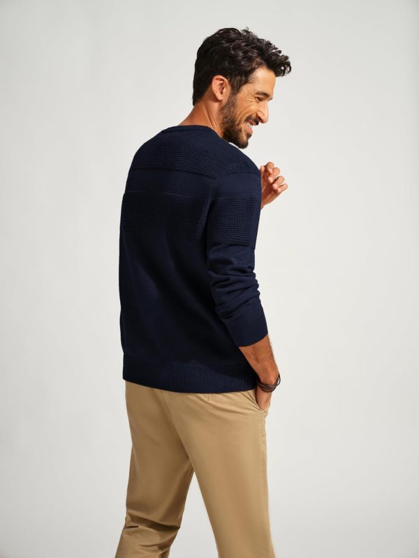 img-942c3b073020ef622560 Men's Textured Knit Sweater
