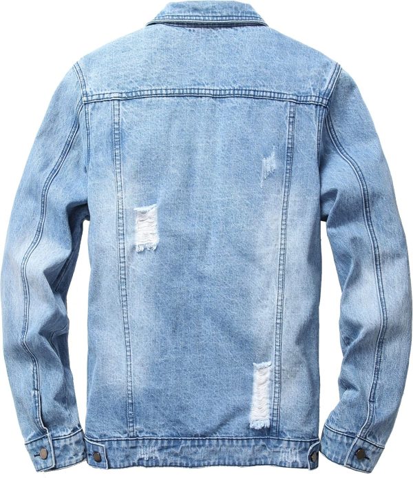img-adce9e1e0bde66430d8a Men's Distressed Denim Jacket