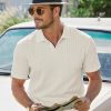 img-c5e95e42da8c42366e0a Men's Textured Knit Polo Shirt