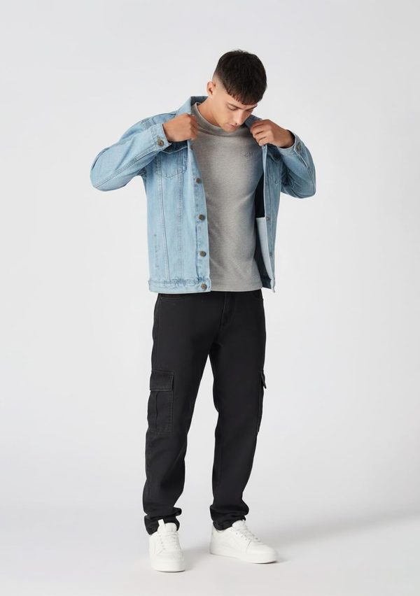 img-c86a66f9afda55dfdcf8 Men's Denim Trucker Jacket