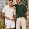 img-cd4973bfc974f6858249 Men's Textured Knit Polo Shirt