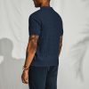 img-ce5244a6b9c2a7dc0997 Men's Textured Knit Polo Shirt