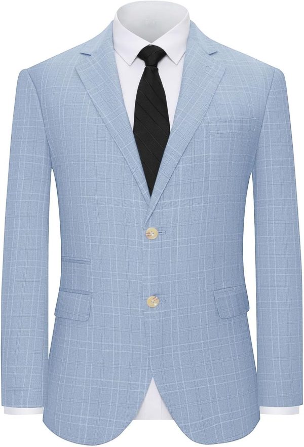 img-e596c0f6779dc114d6a1 Men's Plaid Blazer Jacket