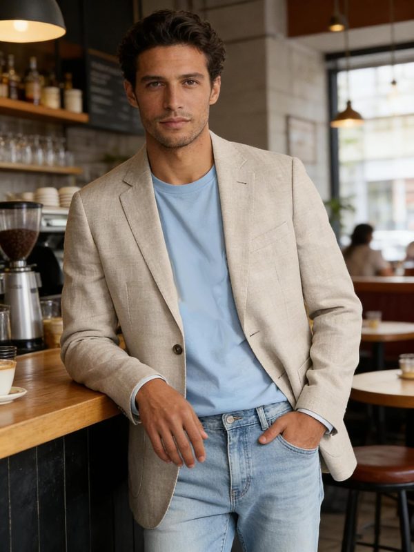 img-e8291a120d204b99f536 Men's Linen Blazer Jacket