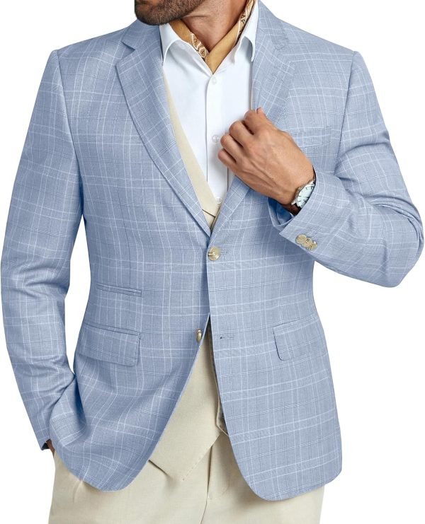 img-f98e699c4b1b6e049fa1 Men's Plaid Blazer Jacket